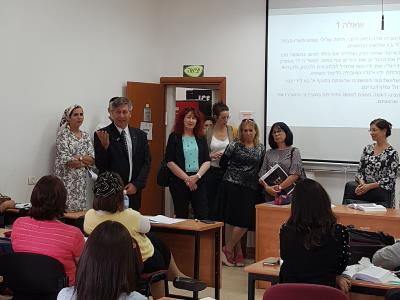 ביקור הנהלת האוני' הפתוחה במרכז י.נ.ר
